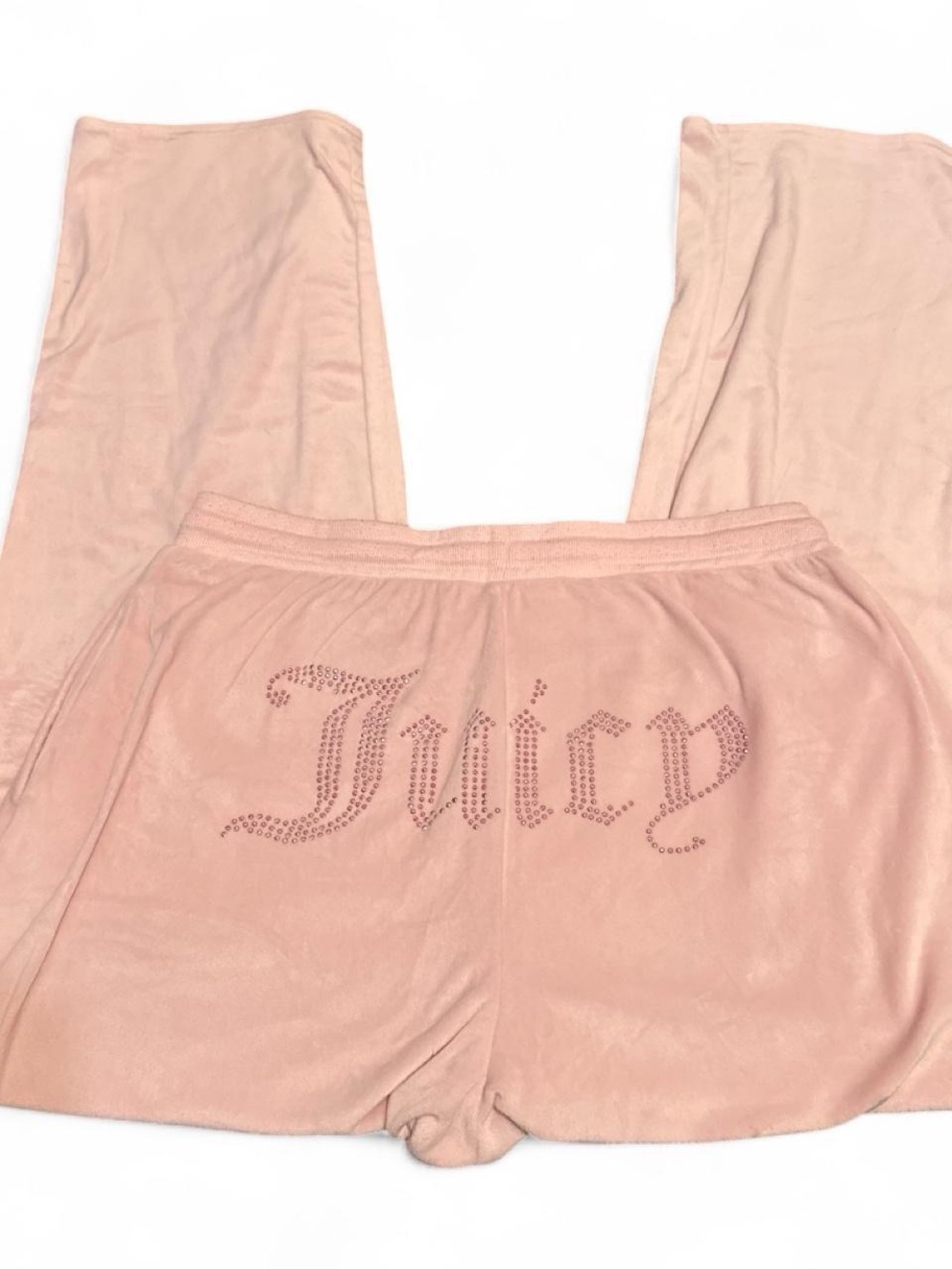 Juicy Couture Baby / Pastel Pink Velour Sleepwear / Lounge Wide Leg Pants